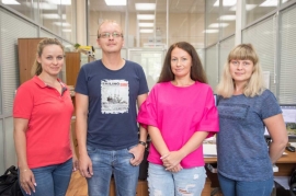 Отдел главного технолога: главный технолог Мария Раскаткина, начальник техбюро Алексей Печкорин, инженеры-технологи Наталья Калашникова и Наталья Лысова