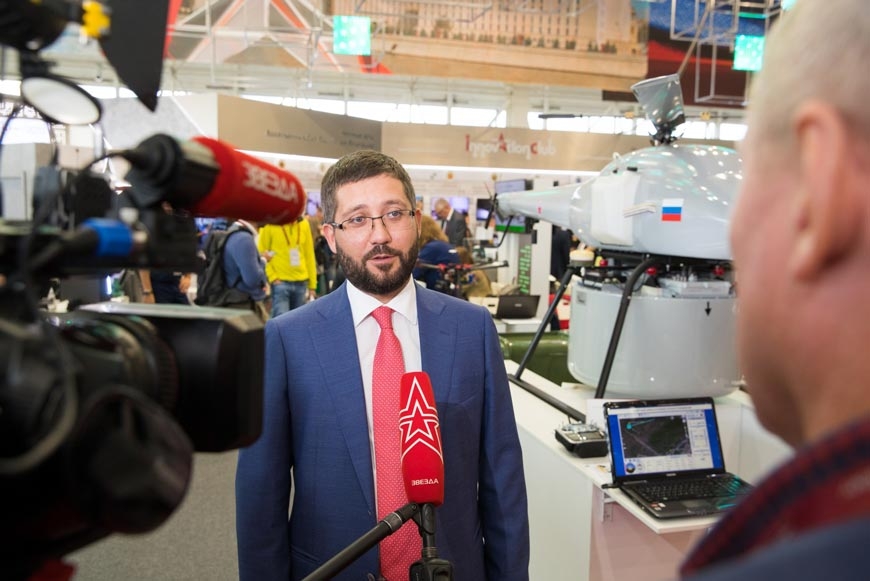 Генеральный директор АО «СОЦИУМ-А» Руслан Ашурбейли во время форума «Армия – 2018» дал интервью телеканалу «Звезда»