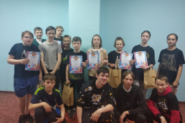 Победители первого районного турнира по настольному теннису «Хиринская ракетка». 30 апреля 2023 года