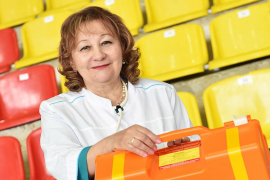 Татьяна Катина, медсестра и спортивный врач в СК «Знамя»