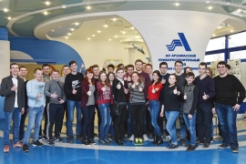 Студенты АФ ННГУ имени Н. И. Лобачевского в музее АПЗ