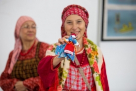 На празднике «Голос традиций» в селе Хирино Шатковского района Нижегородской области в 2016 году