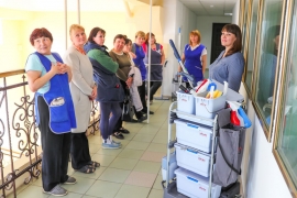 Тренинг для сотрудников службы клининга ООО «СОЦИУМ-Сооружение», октябрь 2018