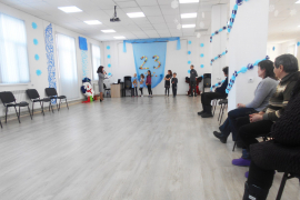 Празднование 23 февраля в Общественном центре села Хирино