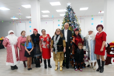 Празднование нового года в Общественном центре села Хирино