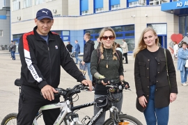 Победители онлайн-марафона: Александр Сергеев, Дарья Мартынова, Анна Спиридонова. Фото Елены Галкиной