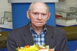 Виктор Александрович Фёдоров на встрече с ветеранами ВОВ в музее истории АО «АПЗ». Май 2019 года. Фото из архива фотостудии АПЗ