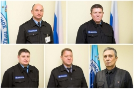 Сверху вниз, слева направо: Михаил Викторович Черкесов, Александр Александрович Ледяев, Алексей Геннадьевич Сунцов, Александр Николаевич Кравченко и Александр Петрович Понфиленко