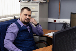 Владимир Буренин, руководитель службы технической поддержки «СОЦИУМ-ТЕЛЕКОМ», ветеран Холдинга «СОЦИУМ»