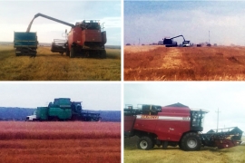 Уборочная кампания в селе Хирино