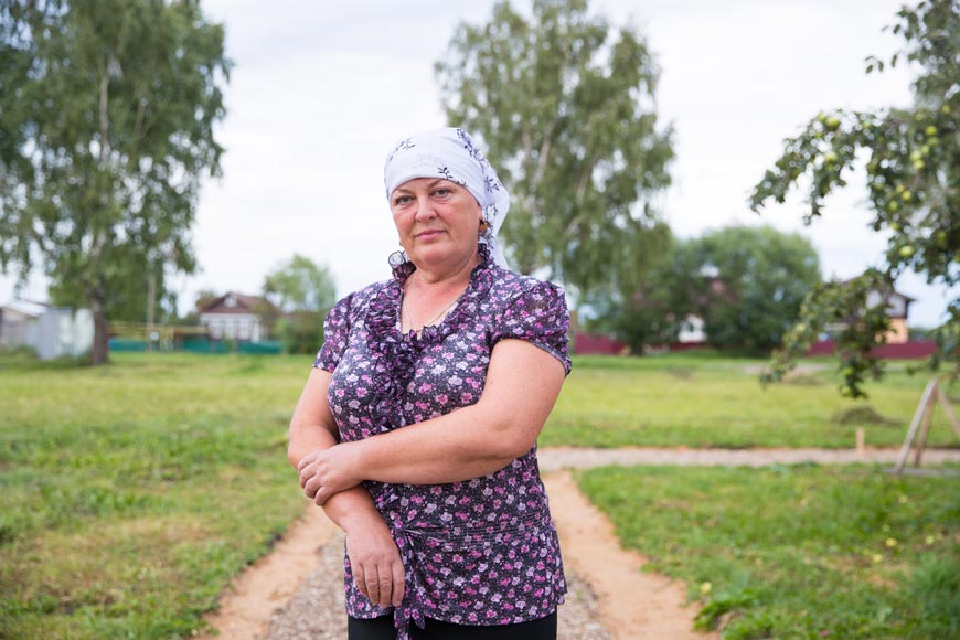 Лариса Кузавкова, жительница села Хирино