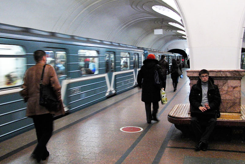 Станция метро «Сокол» в 2010 году. Москва. Фото: wikimedia.org, Mikhail (Vokabre) Shcherbakov