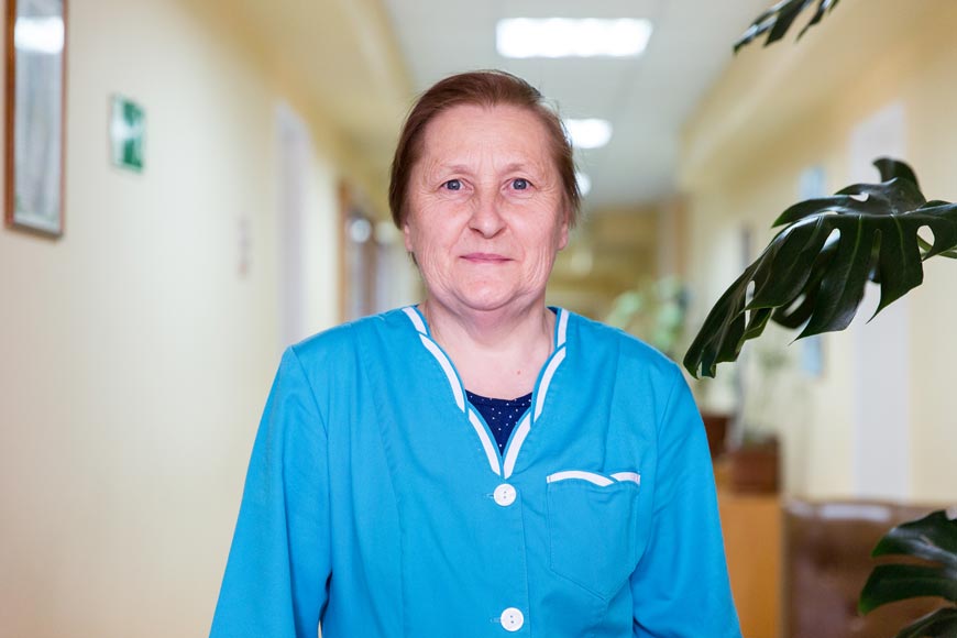 Ольга Митрофановна Бурчакова, младший медицинский персонал 