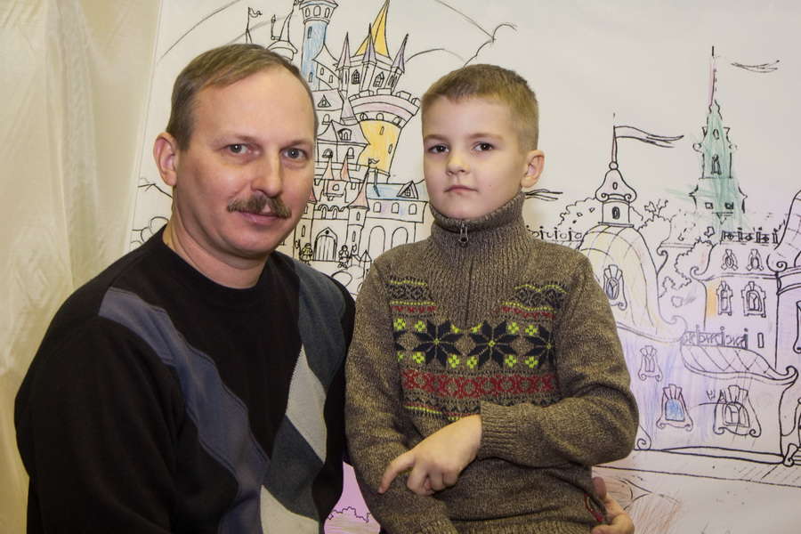 Сергей Мелешкин с сыном