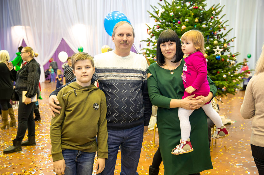 Сергей Мелешкин с семьей