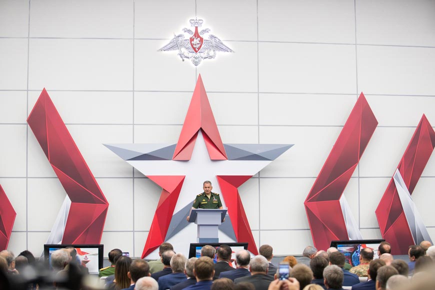 Министр обороны Российской Федерации Сергей Шойгу 21 августа открыл Международный военно-технический форум «Армия-2018»