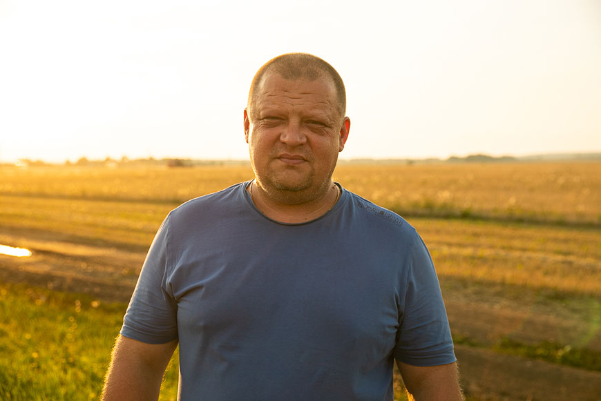 Алексей Безухов в полях села Хирино