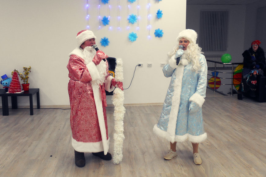 Празднование нового года в Общественном центре села Хирино