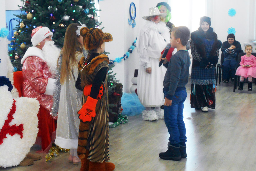 Новогодний праздник в Общественном центре села Хирино