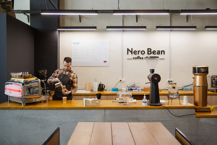 Кофейня Nero bean в Центре культуры и бизнеса «Москва-Сокол»
