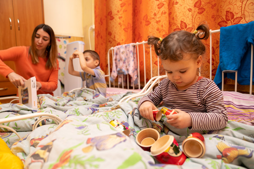 Вручение подарков воспитанникам Калязинского детского дома. 2022 год